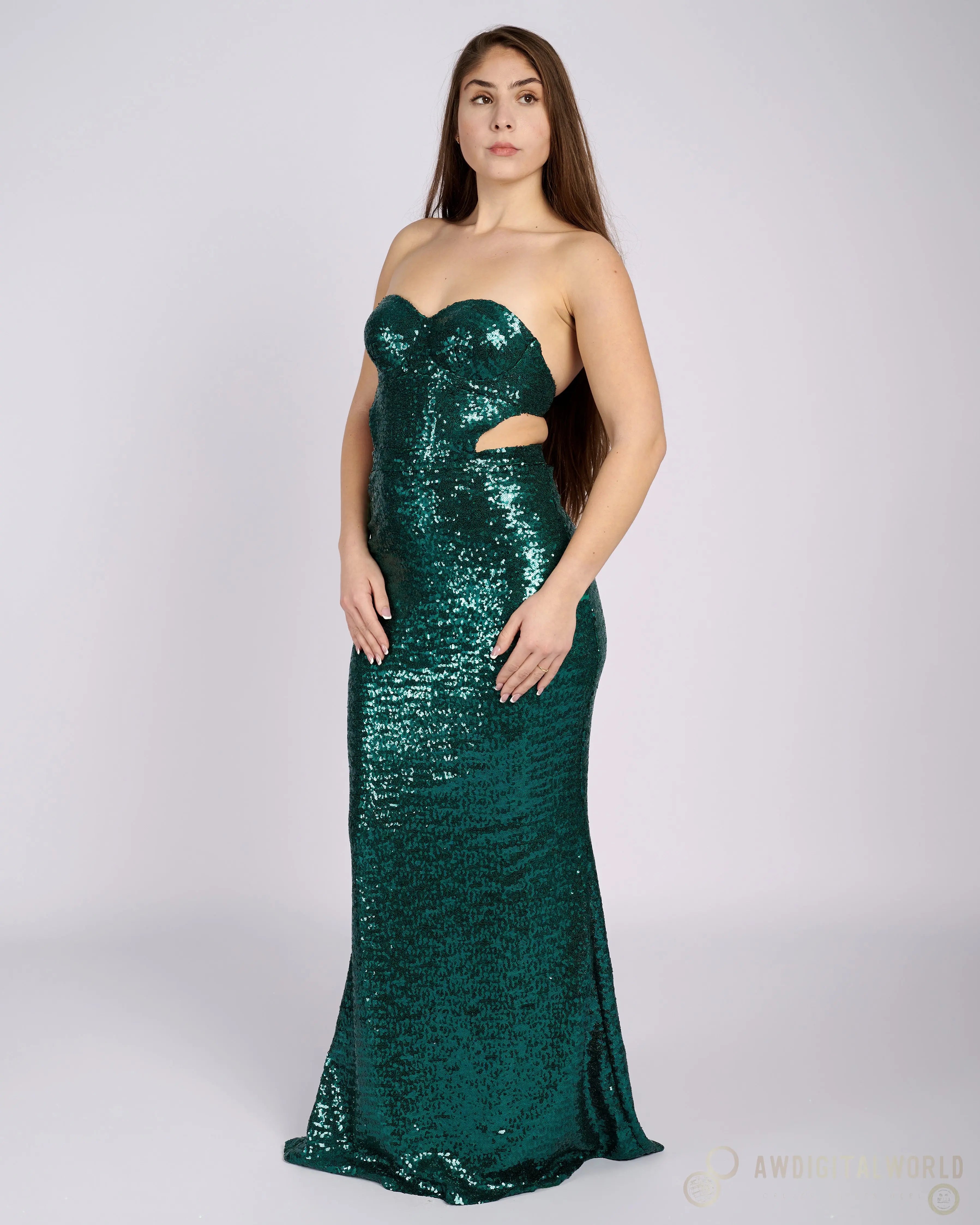 Bonita Emerald Sequin Dress evening dresses Atelier Evezet Arapakou