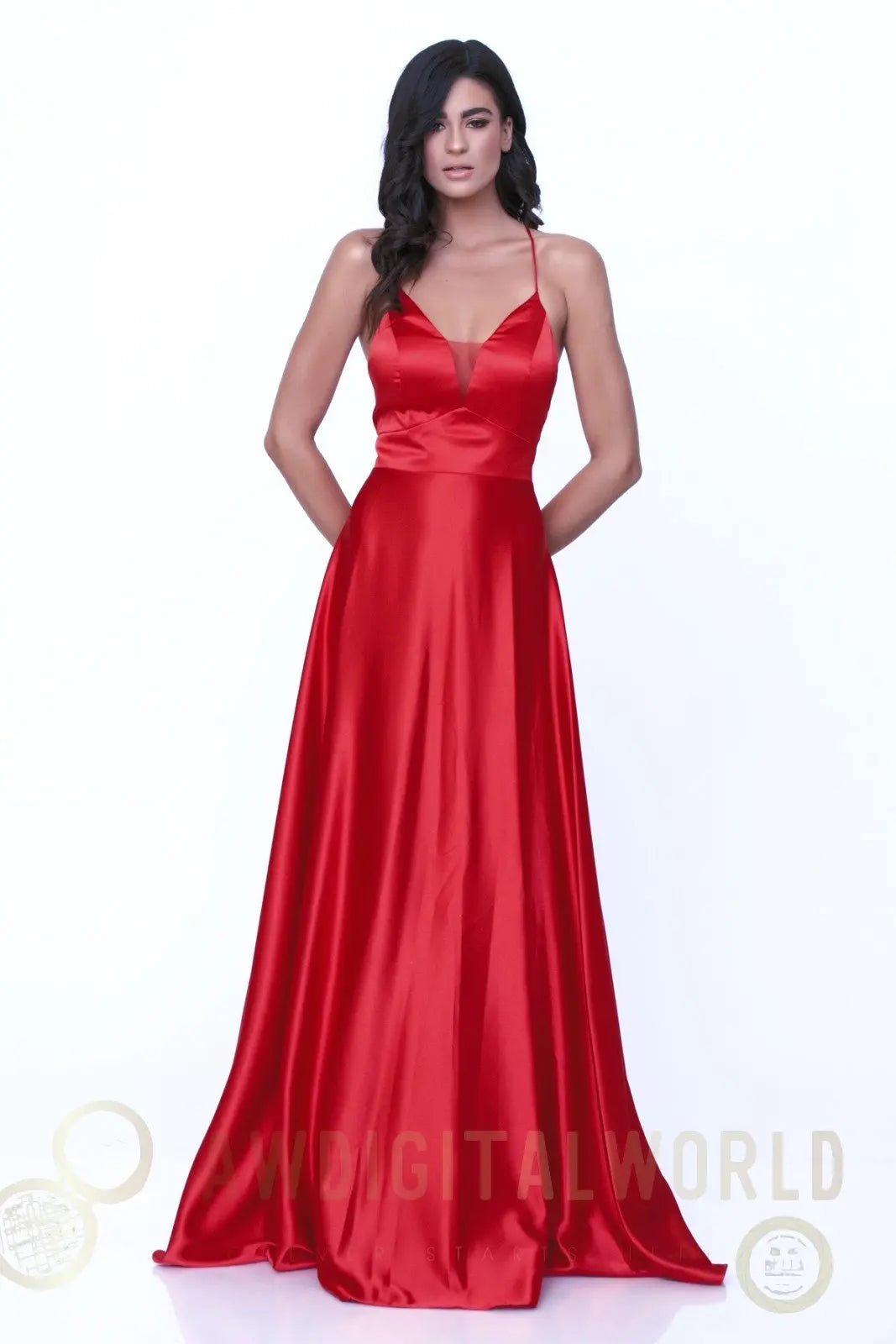 Arista Satin Evening Dress evening dresses Atelier Evezet Arapakou