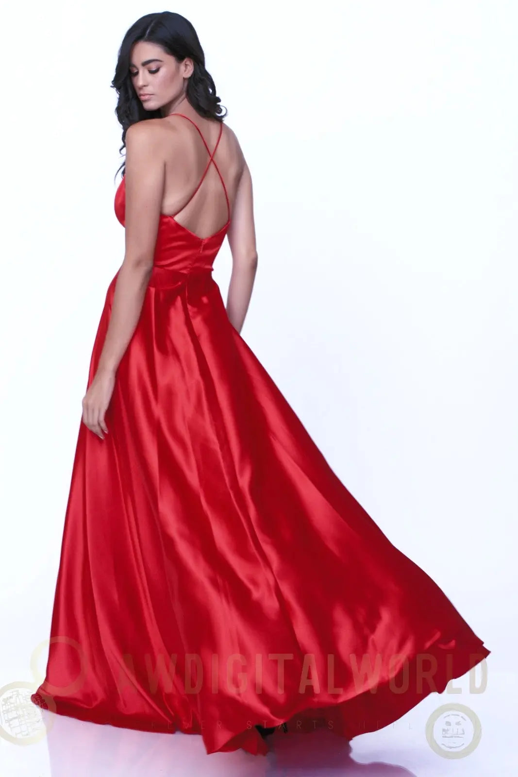 Arista Satin Evening Dress evening dresses Atelier Evezet Arapakou