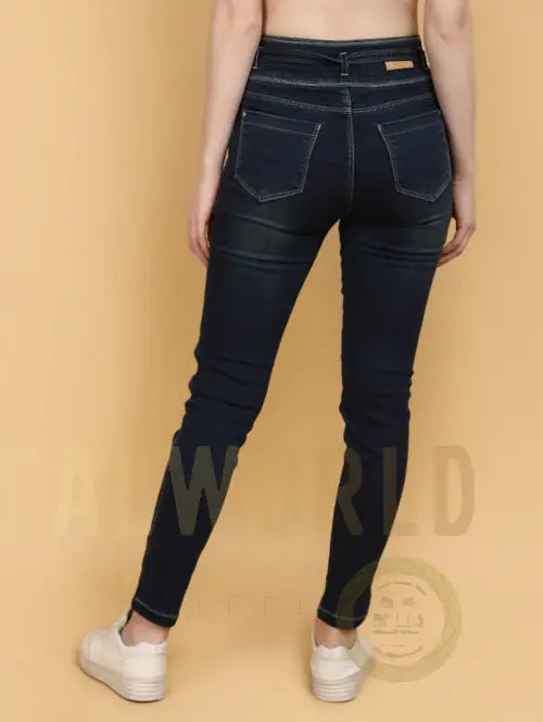 Women High Rise Denim Jeans(Size28)(Colornavy blue) Ochre Ourea