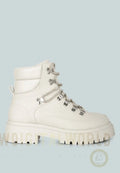 Goliath Lace Up Chunky Biker Boots London Rag