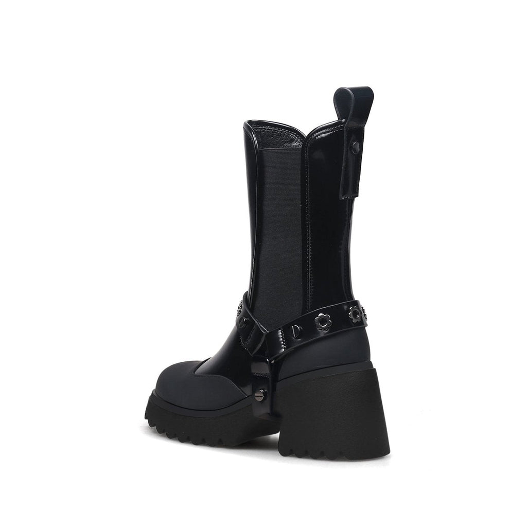 Gothic Punk Mid-Calf Boots Jady Rose