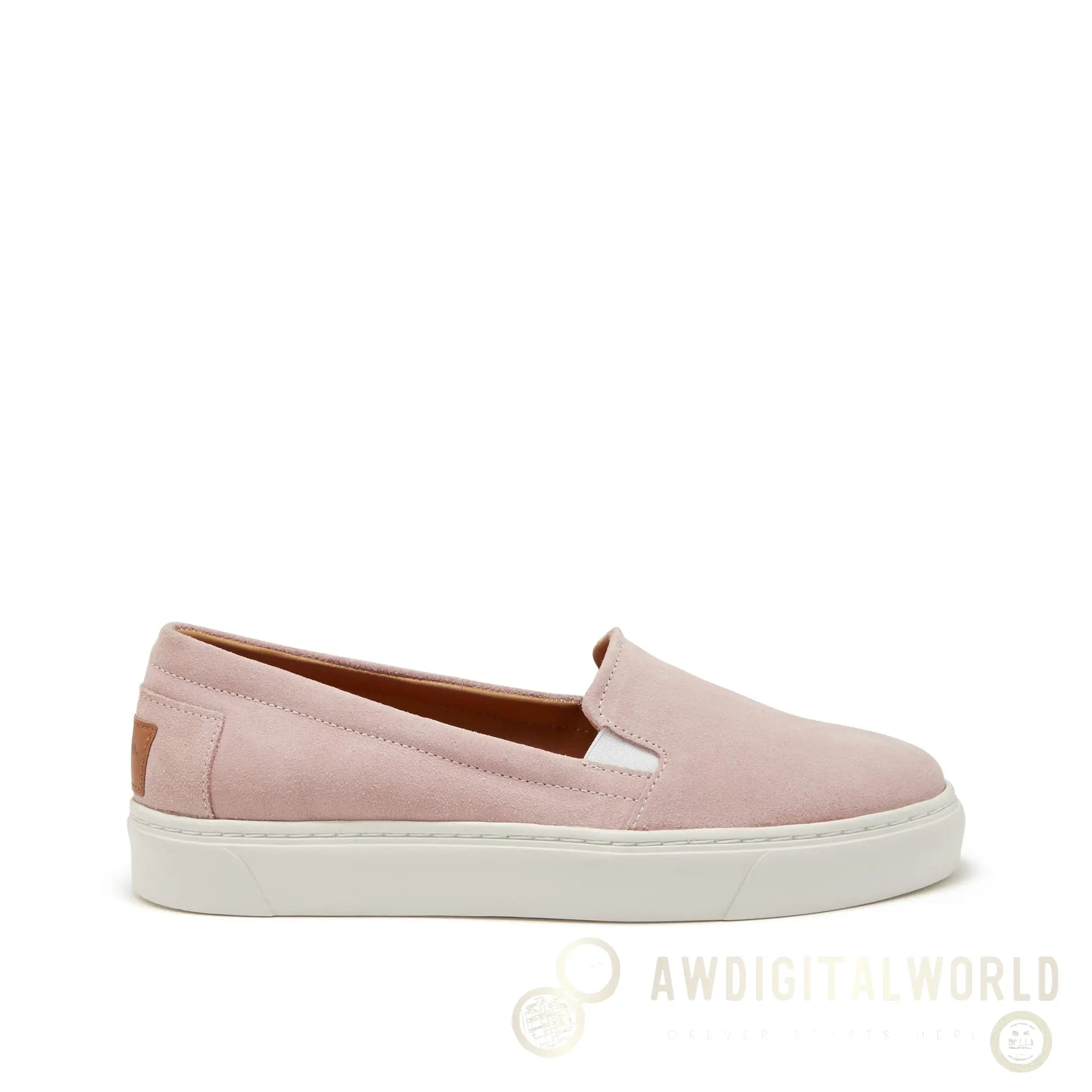 Women's Slip-On Sneakers, ice pink suede Hugs & Co.