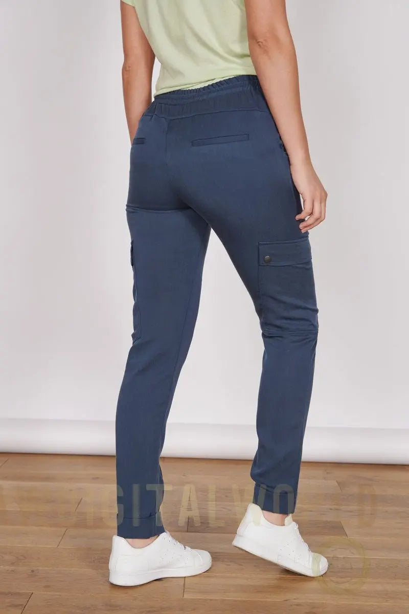 Charlotte Navy Formal Tailored Joggers Jeetly.com
