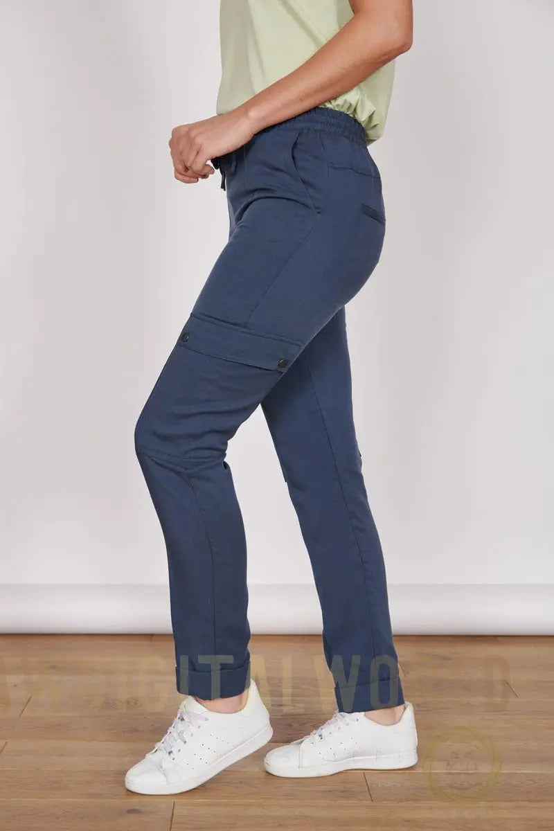Charlotte Navy Formal Tailored Joggers Jeetly.com