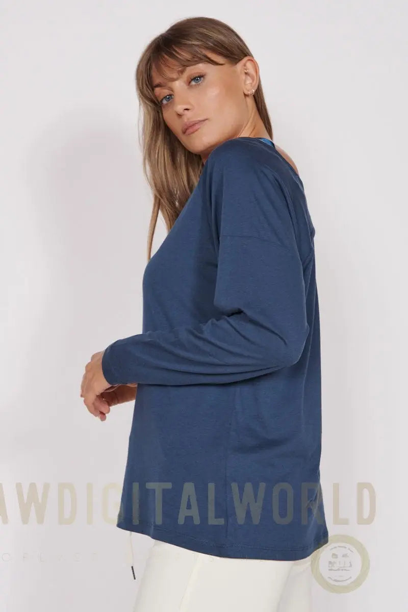 Nora Navy Lightweight Training Top Jeetly.com