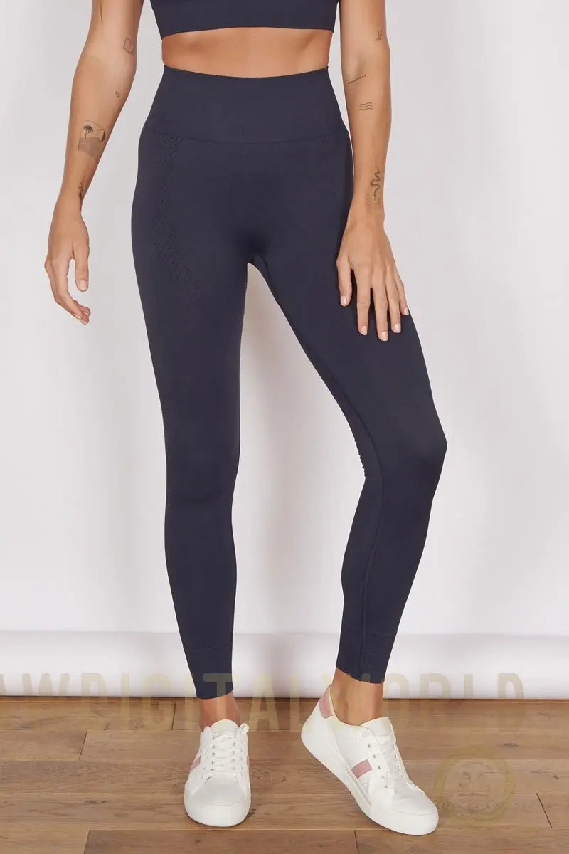 Piper Navy Petite Seam Free Sports Leggings Jeetly.com
