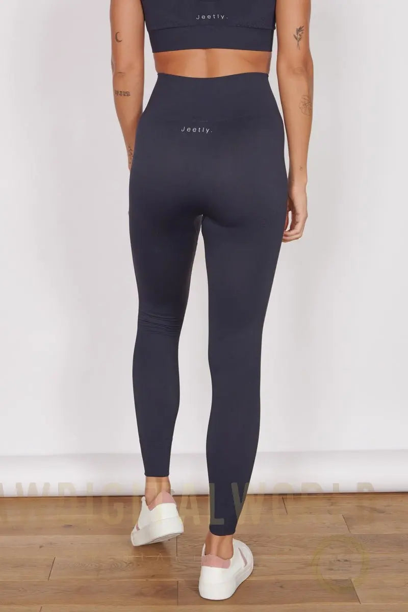 Piper Navy Petite Seam Free Sports Leggings Jeetly.com