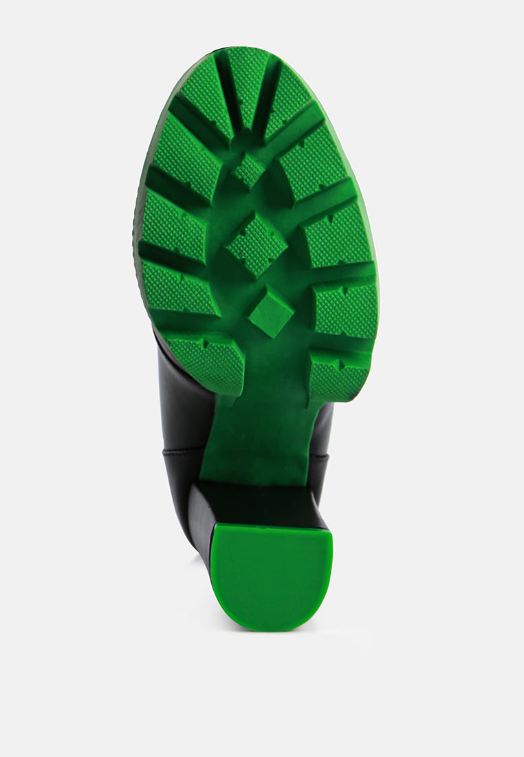 Larch Cushion Collared Biker Boots-2