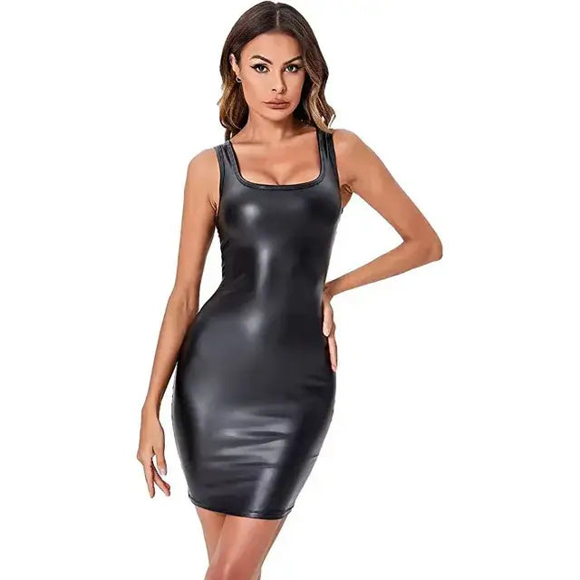 Women’s Leather Tank Slip Dress Riders Republic UK