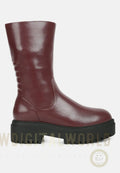 Lewisa Panelled Lug Sole Boots-0