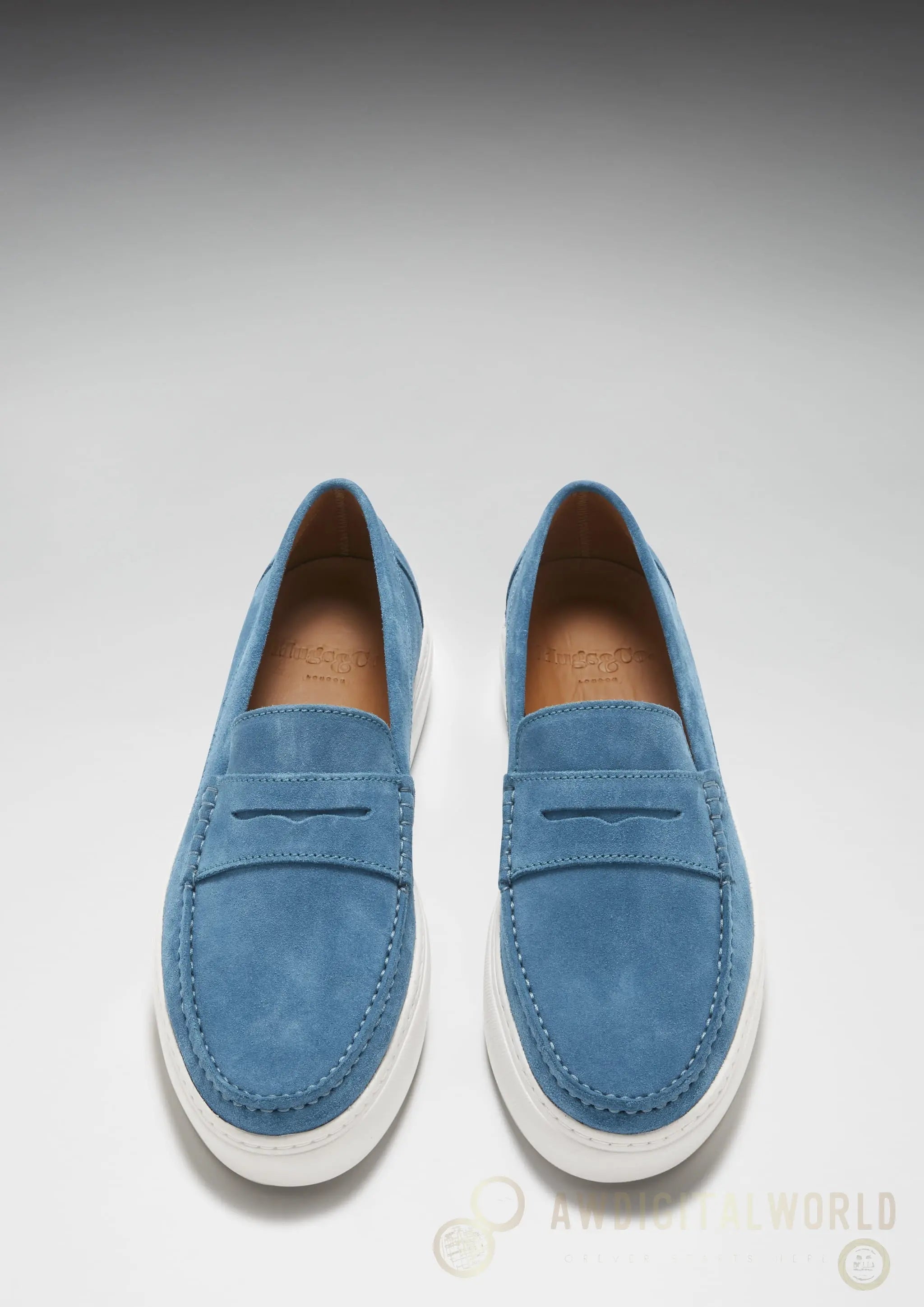 Slip-on Sneaker Loafers, petrol blue suede Hugs & Co.