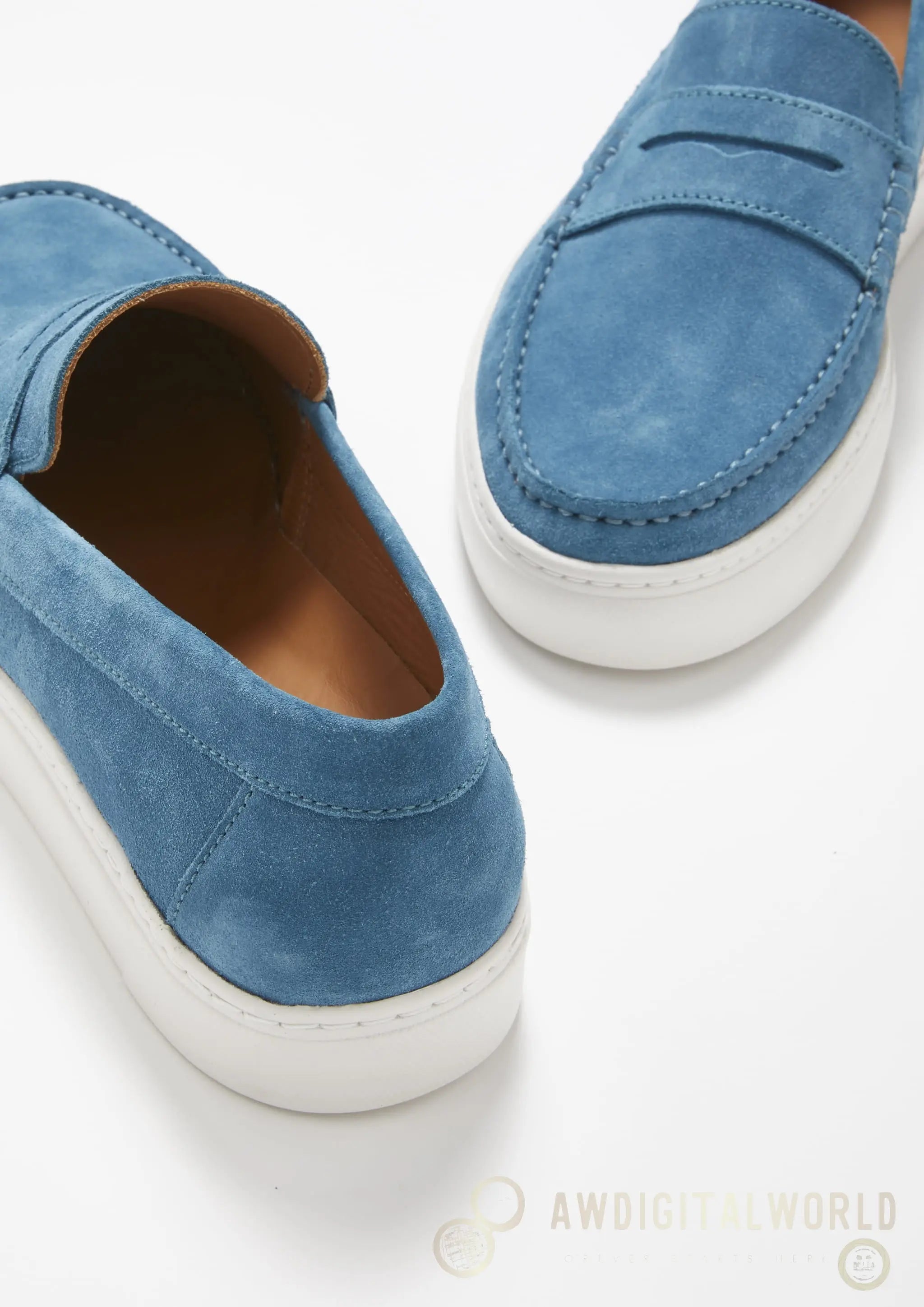 Slip-on Sneaker Loafers, petrol blue suede Hugs & Co.