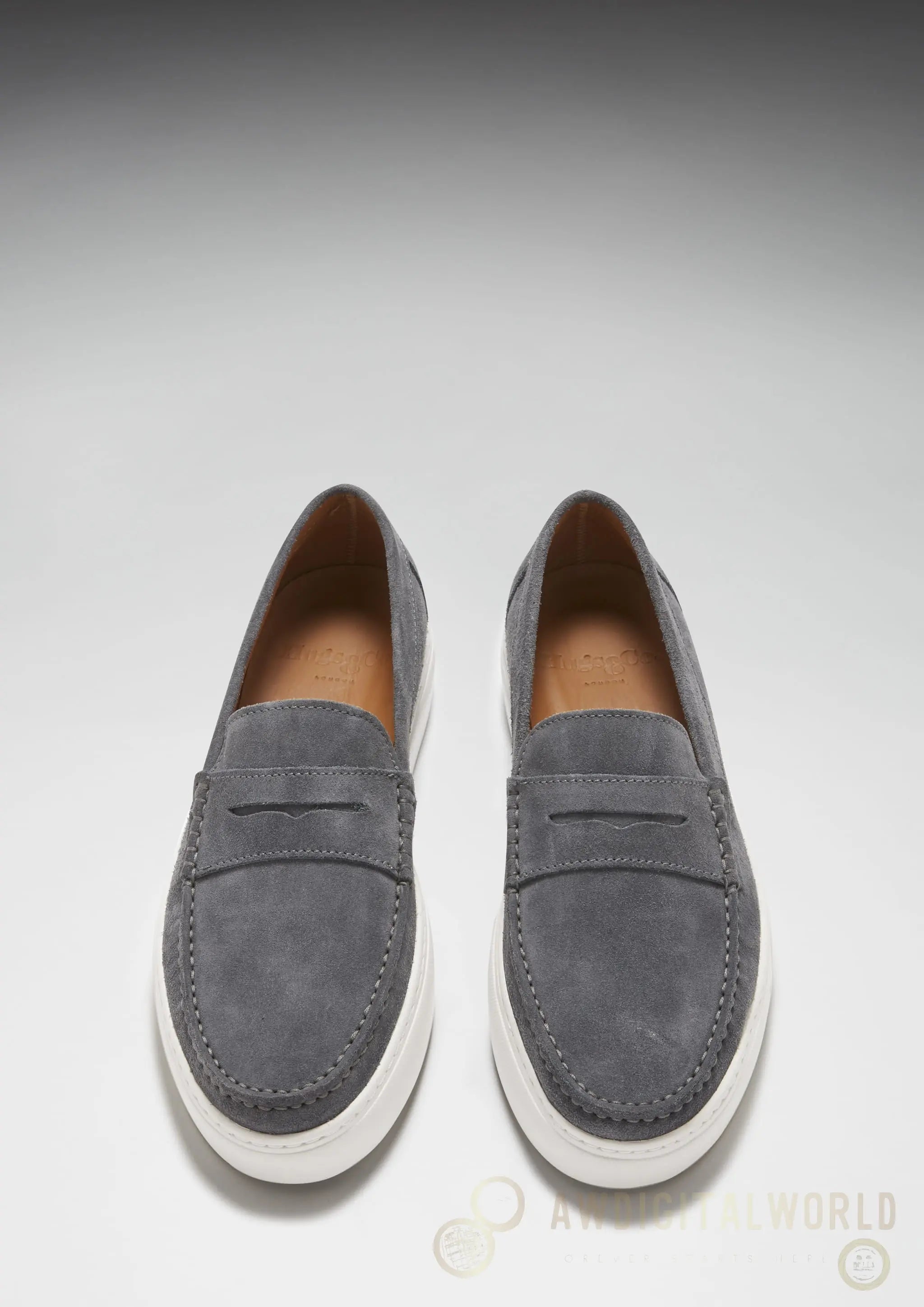 Slip-on Sneaker Loafers, slate grey suede Hugs & Co.