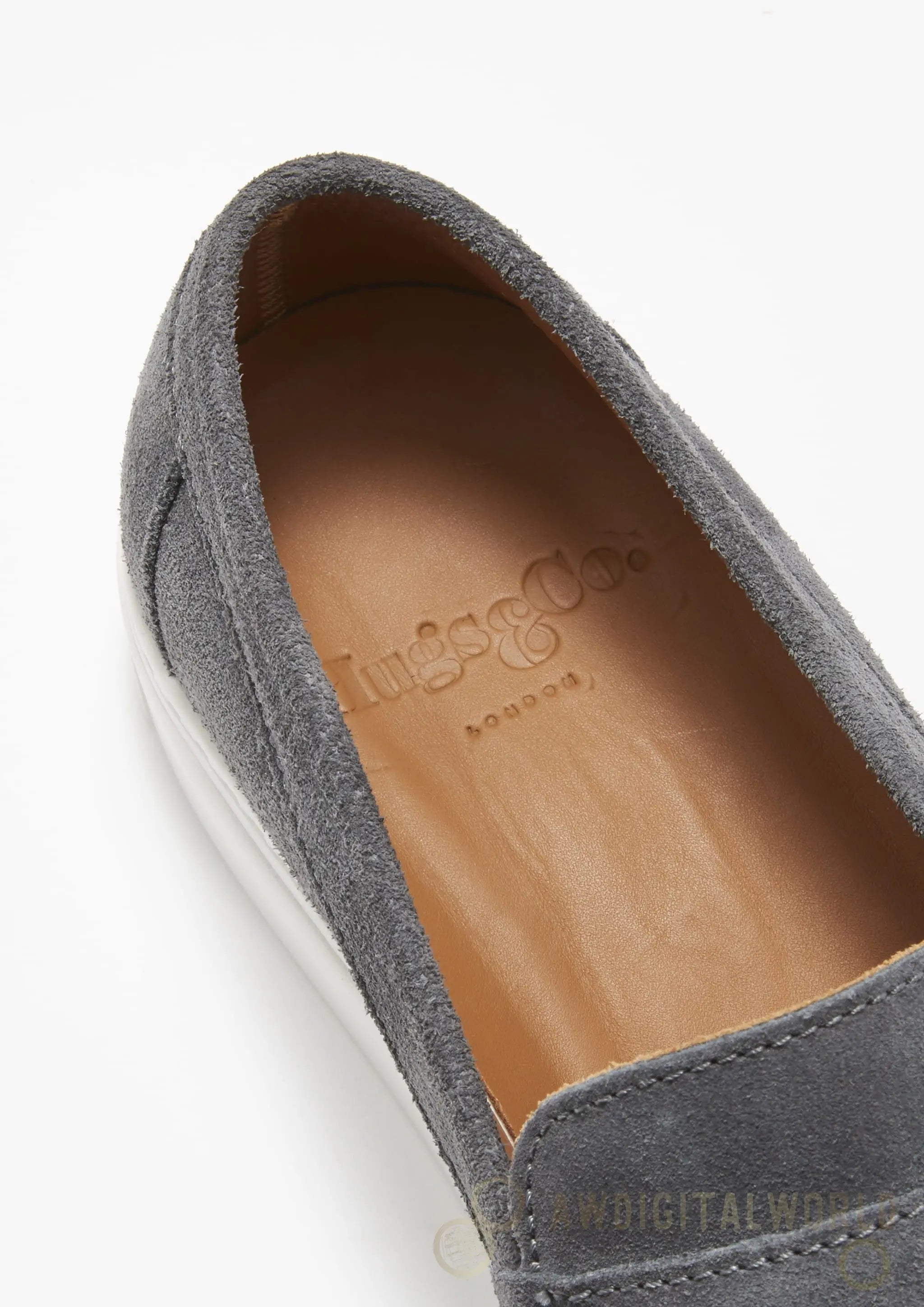 Slip-on Sneaker Loafers, slate grey suede Hugs & Co.
