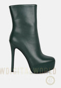 Marsha High Platform Stiletto Ankle Boots London Rag