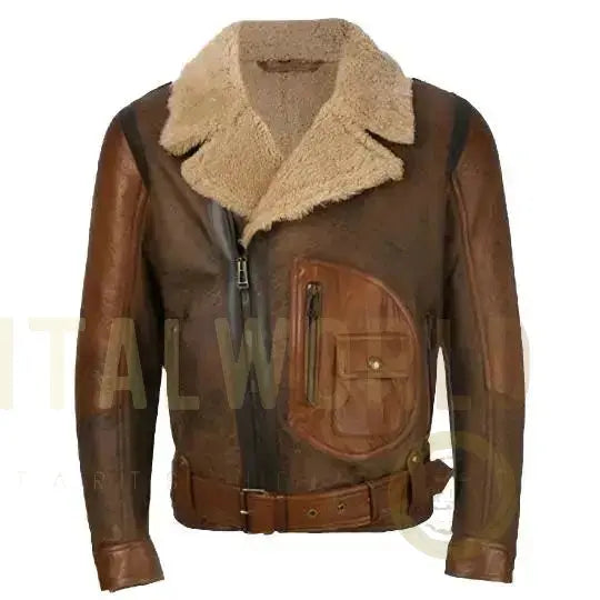 Men’s Aviator RAF B3 Leather Bomber Jacket – Classic Flight Style Riders Republic UK