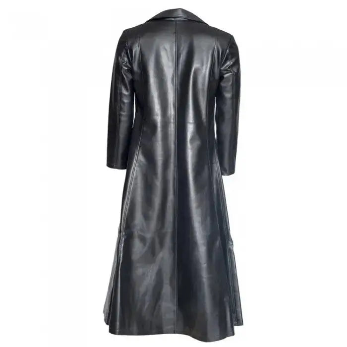 Men's Gothic Steampunk PVC Leather Coat Riders Republic UK