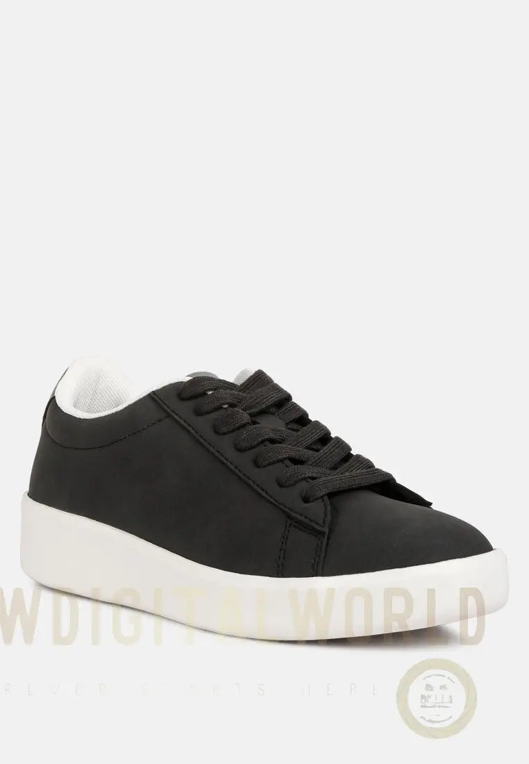 Minky Lace Up Casual Sneakers London Rag