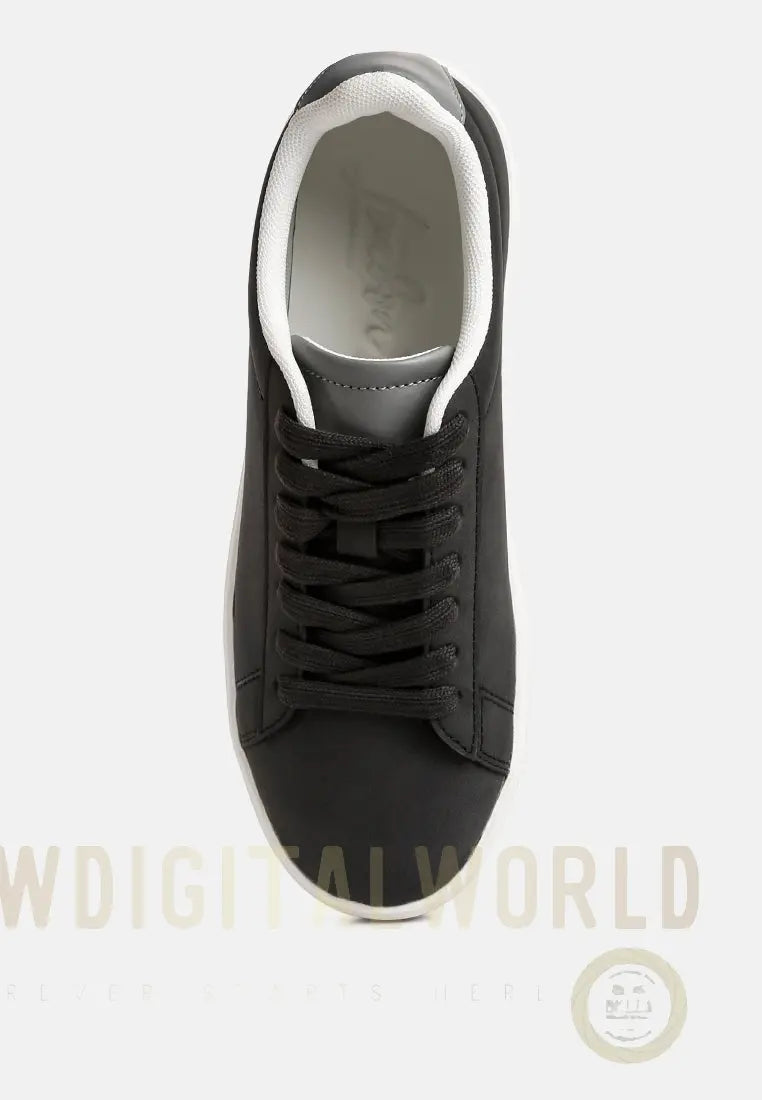 Minky Lace Up Casual Sneakers London Rag