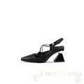 Multi-Strap Pointed Toe Block Heels Jady Rose