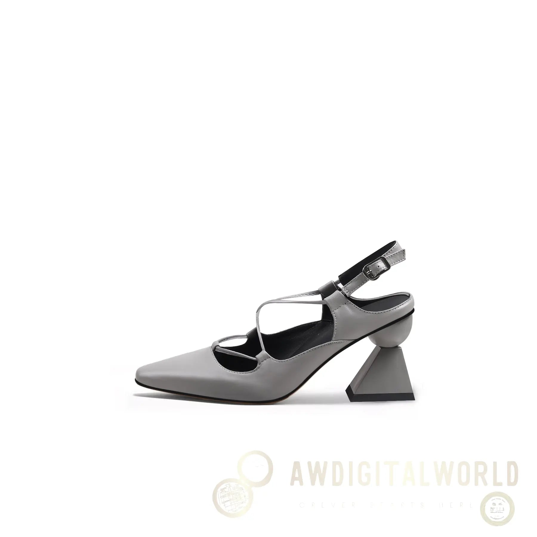 Multi-Strap Pointed Toe Block Heels Jady Rose