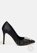 Prisca High Heel Brooch Detail Pumps London Rag