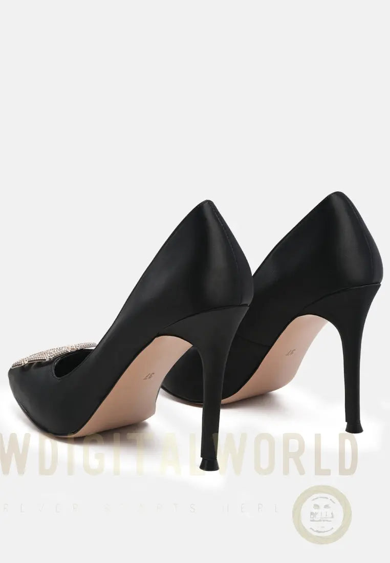Prisca High Heel Brooch Detail Pumps London Rag
