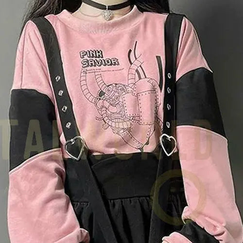 Vintage Women Gothic Punk Lolita Dress Casual High Waist Long Sleeve Yellow Angel