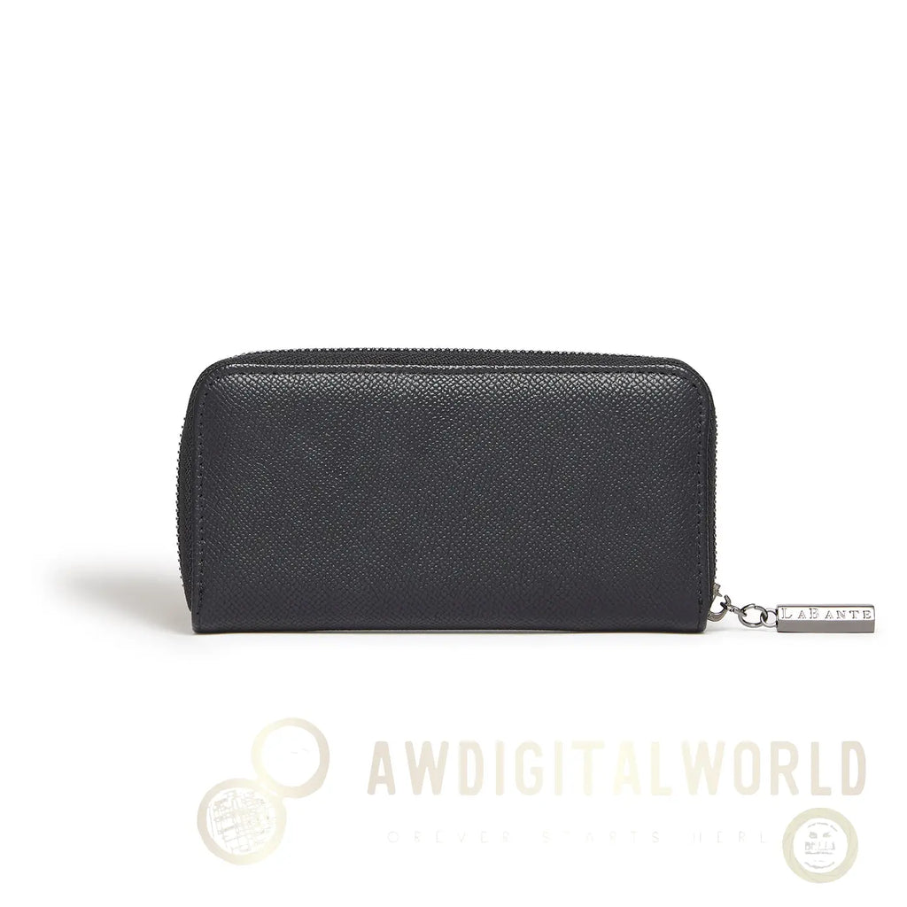 Ellen Black Vegan Zip Around Wallet-3