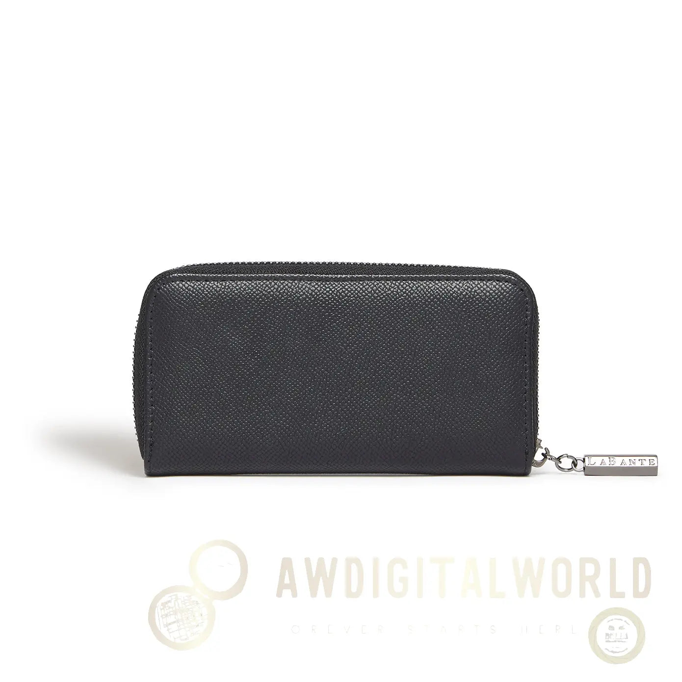 Ellen Black Vegan Zip Around Wallet-3