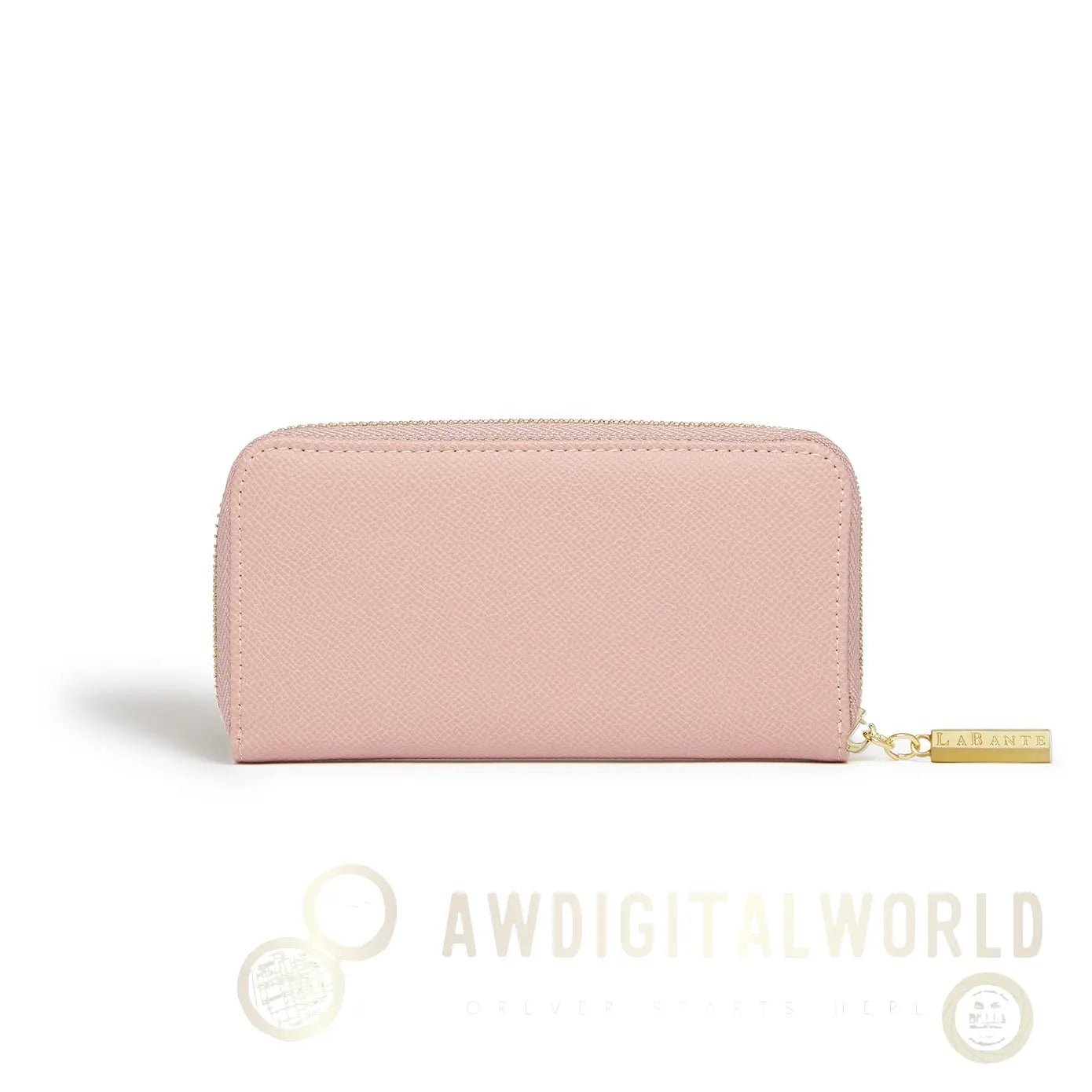 Ellen Pink Vegan Zip Around Wallet LaBante London