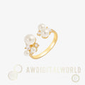 Pearl cubic ring Nabi London