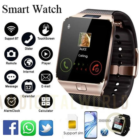 Bluetooth android smart watch with Camera Clock SIM TF Slot smartwatch Jade