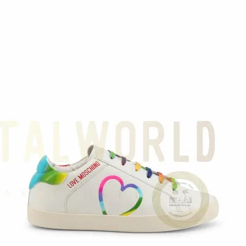 Rainbow Heart Sneakers Burgundy Hera