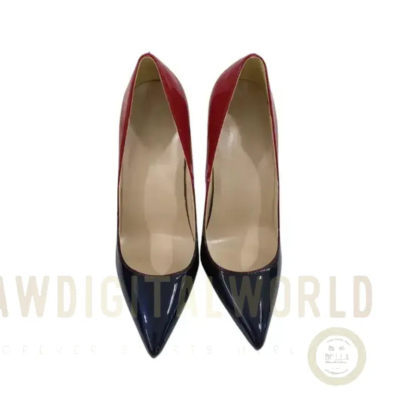 Red Black Gradient High Heels Stiletto Shoes Fashionfitz