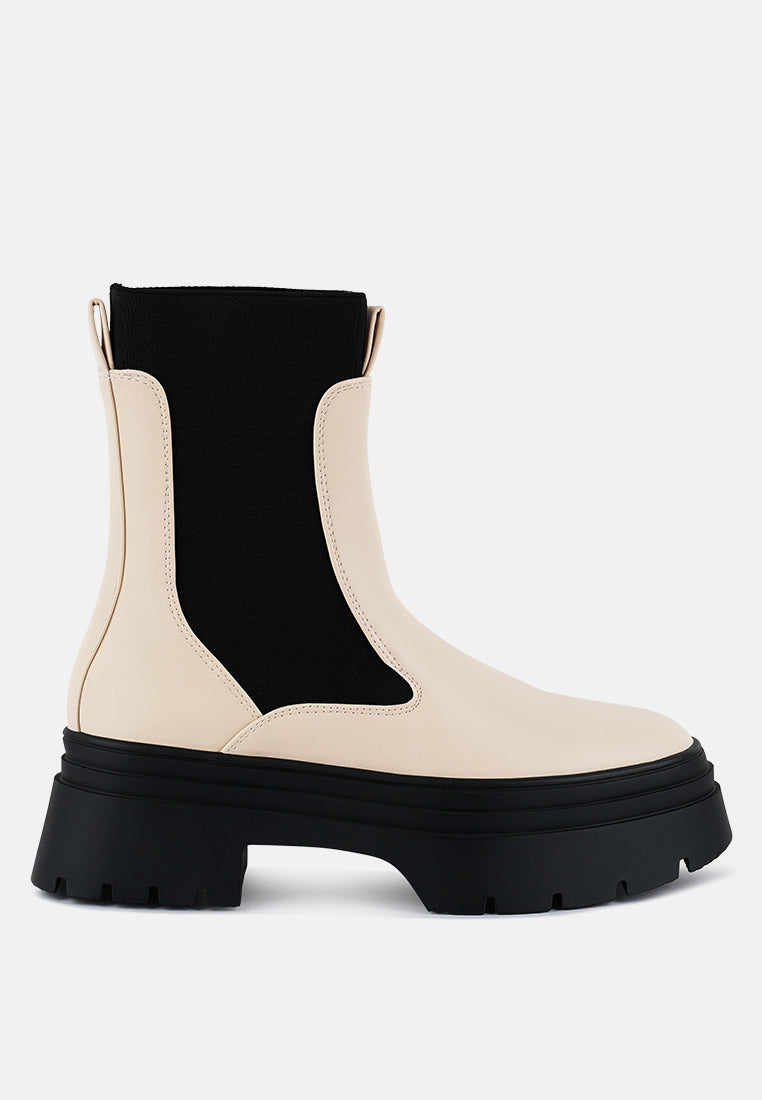 Ronin High Top Chunky Chelsea Boots London Rag