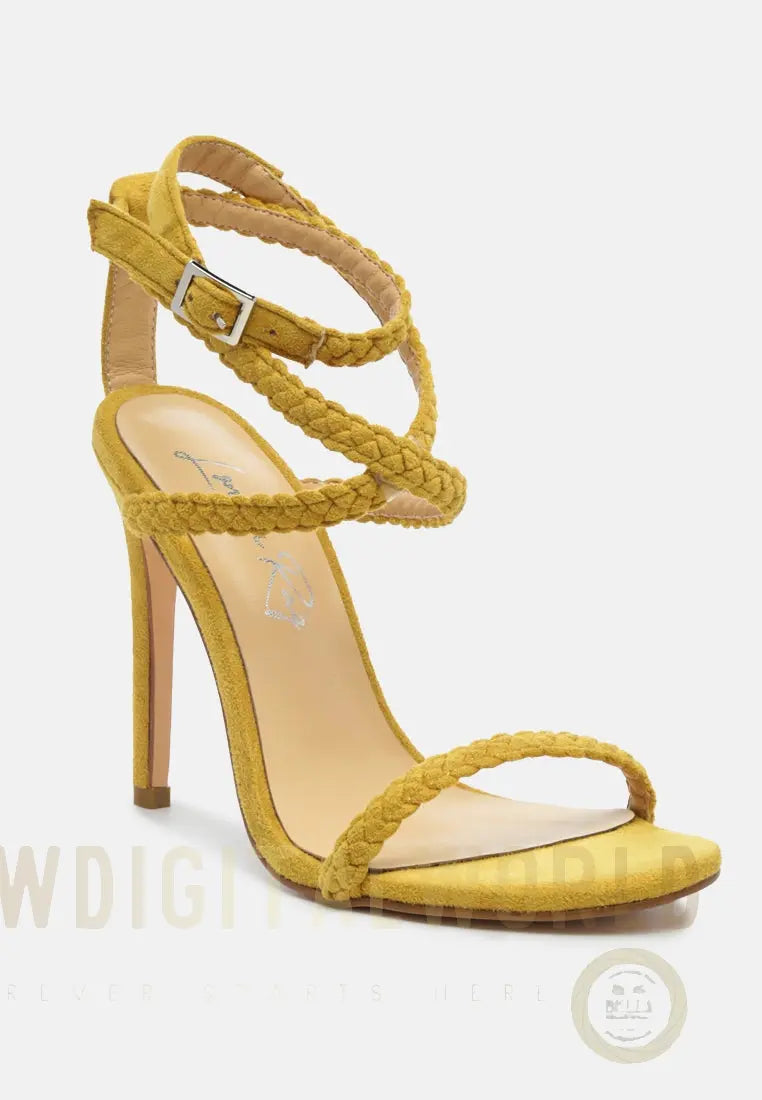 Sherri High Heeled Faux Suede Sandals London Rag