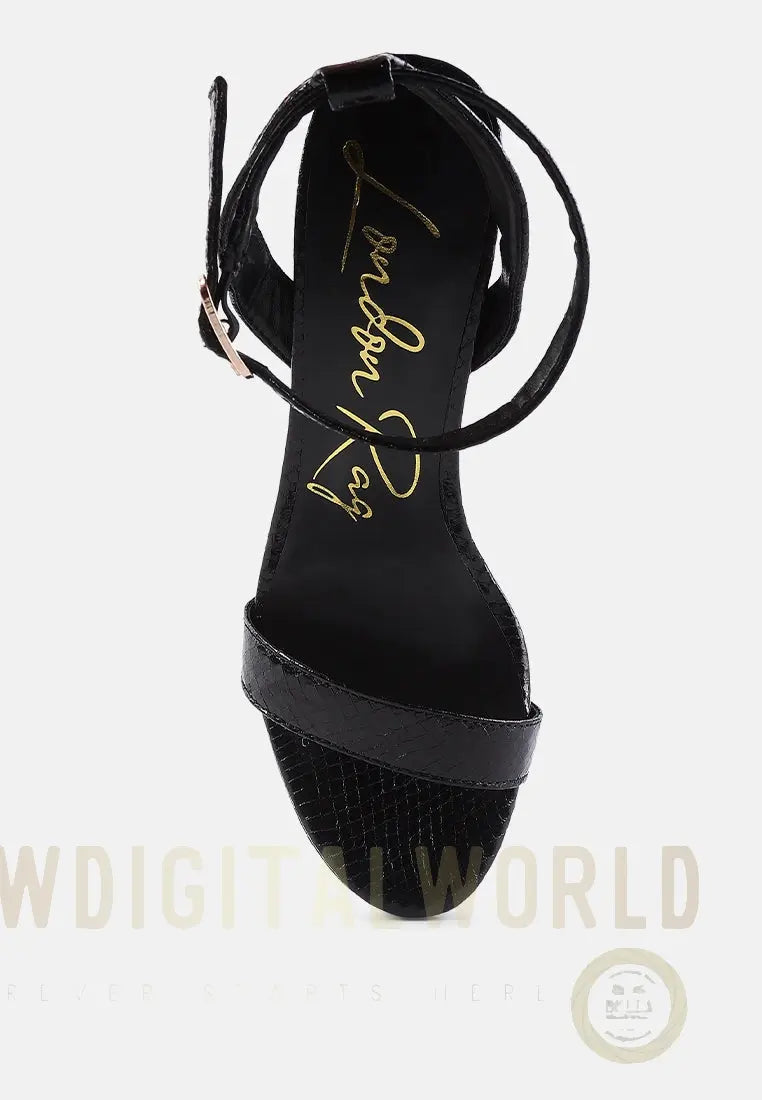 Queen Bee Rhinestone Heeled Sandals London Rag