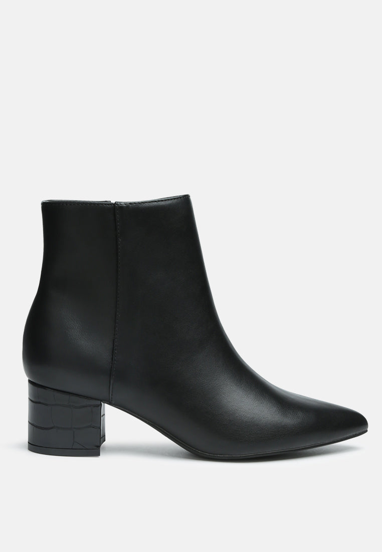 Thalia Pointed Toe Ankle Boots-0