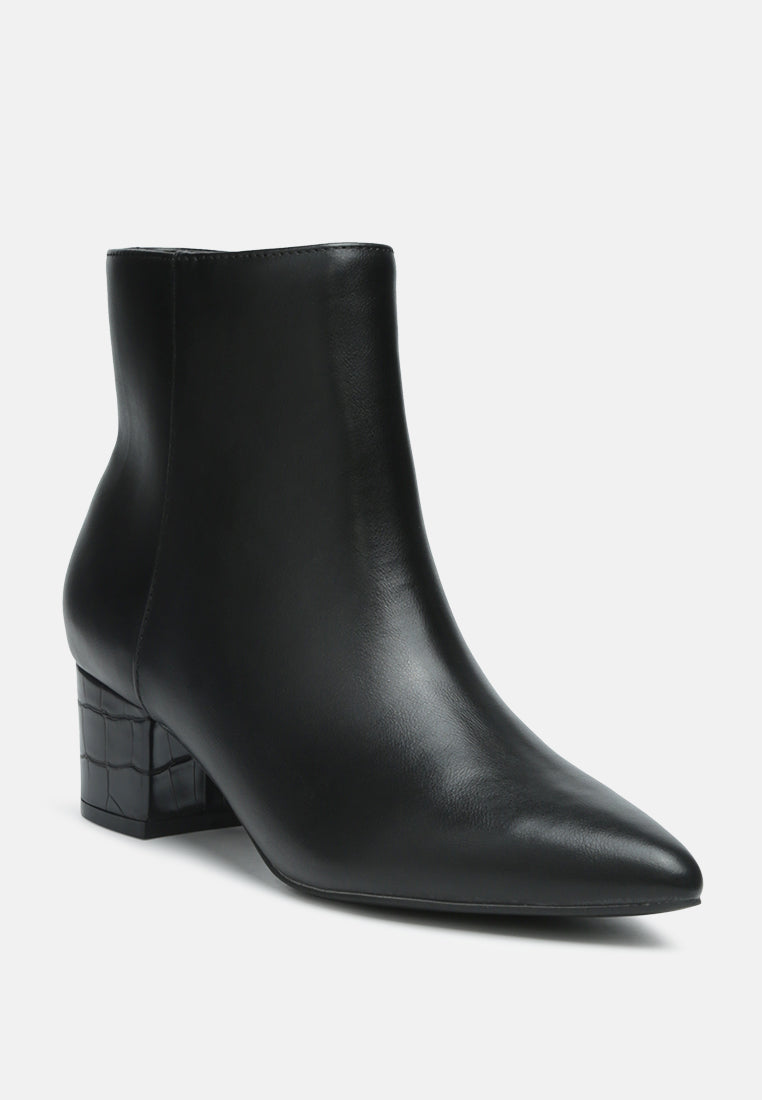 Thalia Pointed Toe Ankle Boots-2