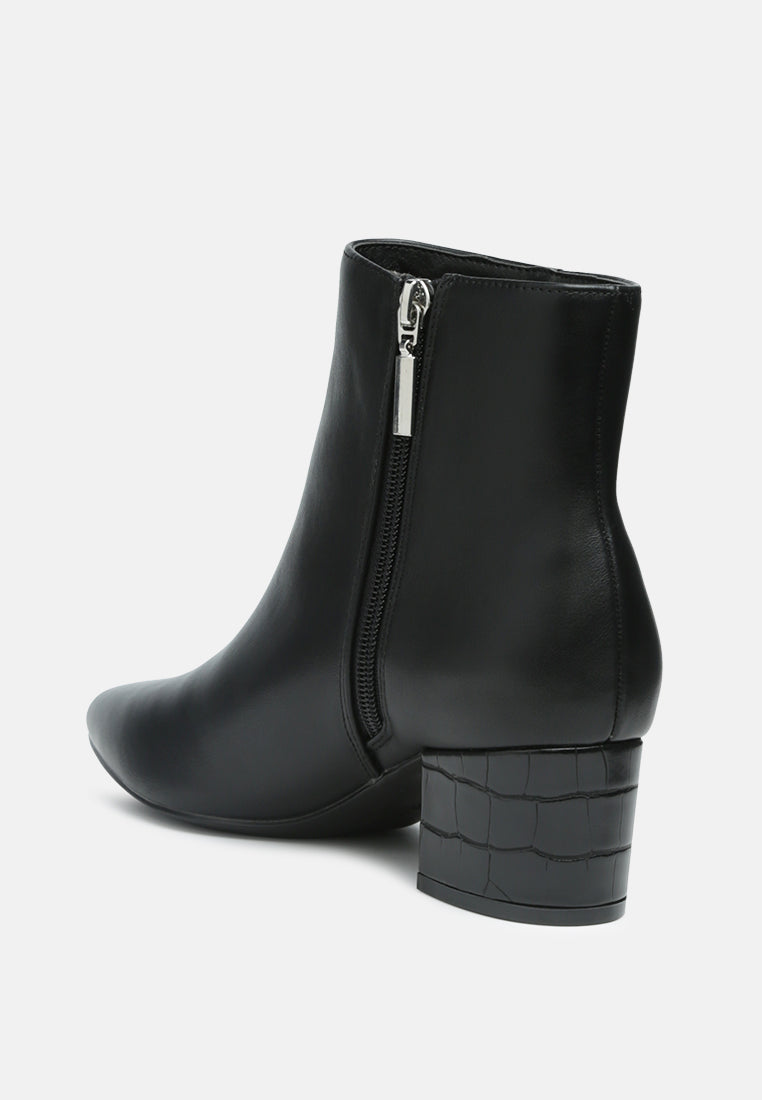 Thalia Pointed Toe Ankle Boots-3
