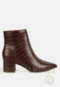 Thalia Pointed Toe Ankle Boots-5