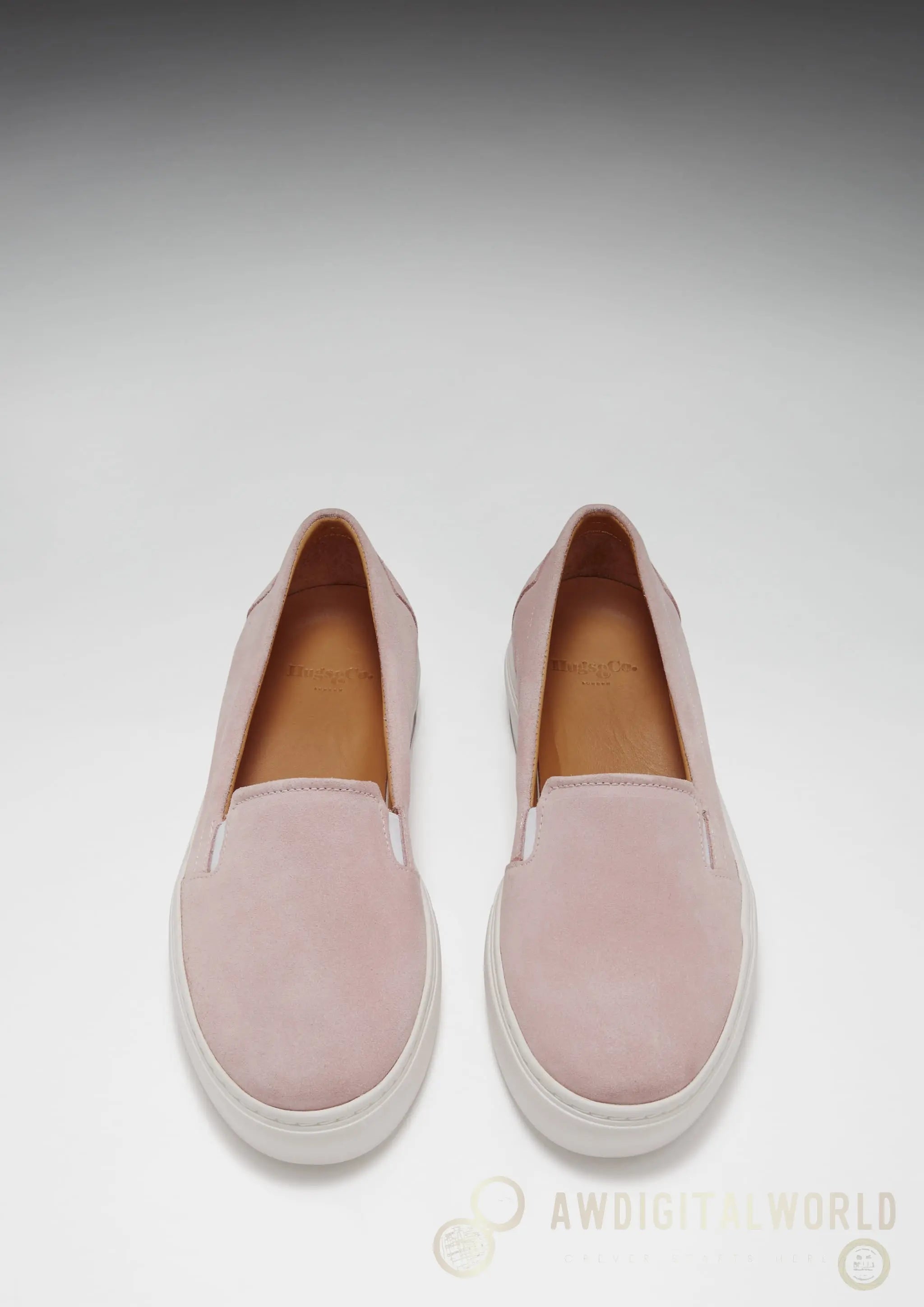 Women's Slip-On Sneakers, ice pink suede Hugs & Co.