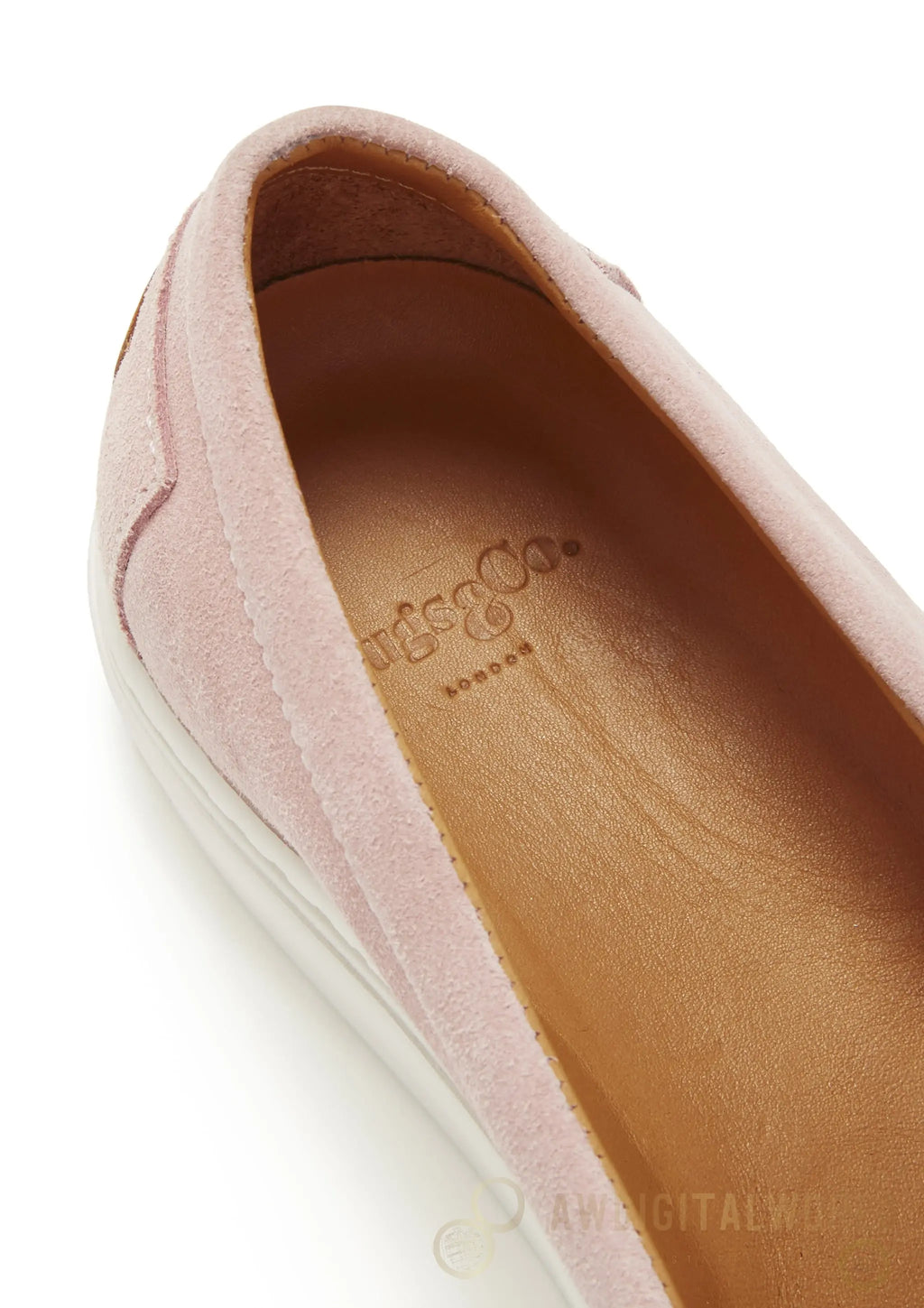 Women's Slip-On Sneakers, ice pink suede Hugs & Co.