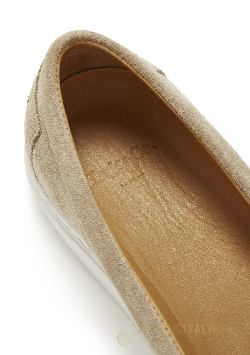 Women's Slip-On Sneakers, taupe suede Hugs & Co.