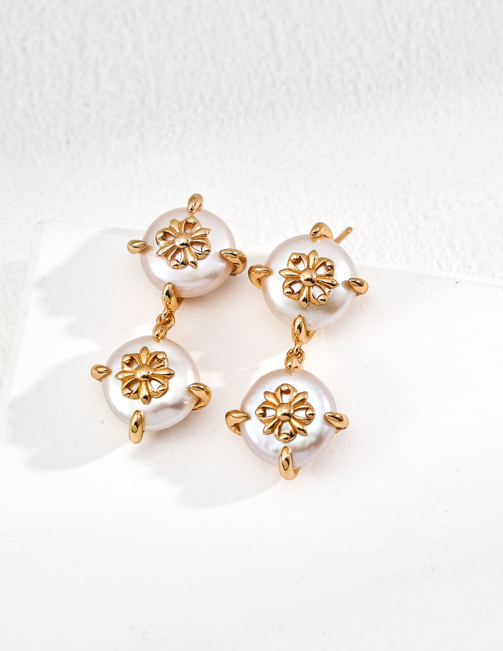 Baroque Gothic Iris Pearl Drop Earrings Bliss Bliss Giftique
