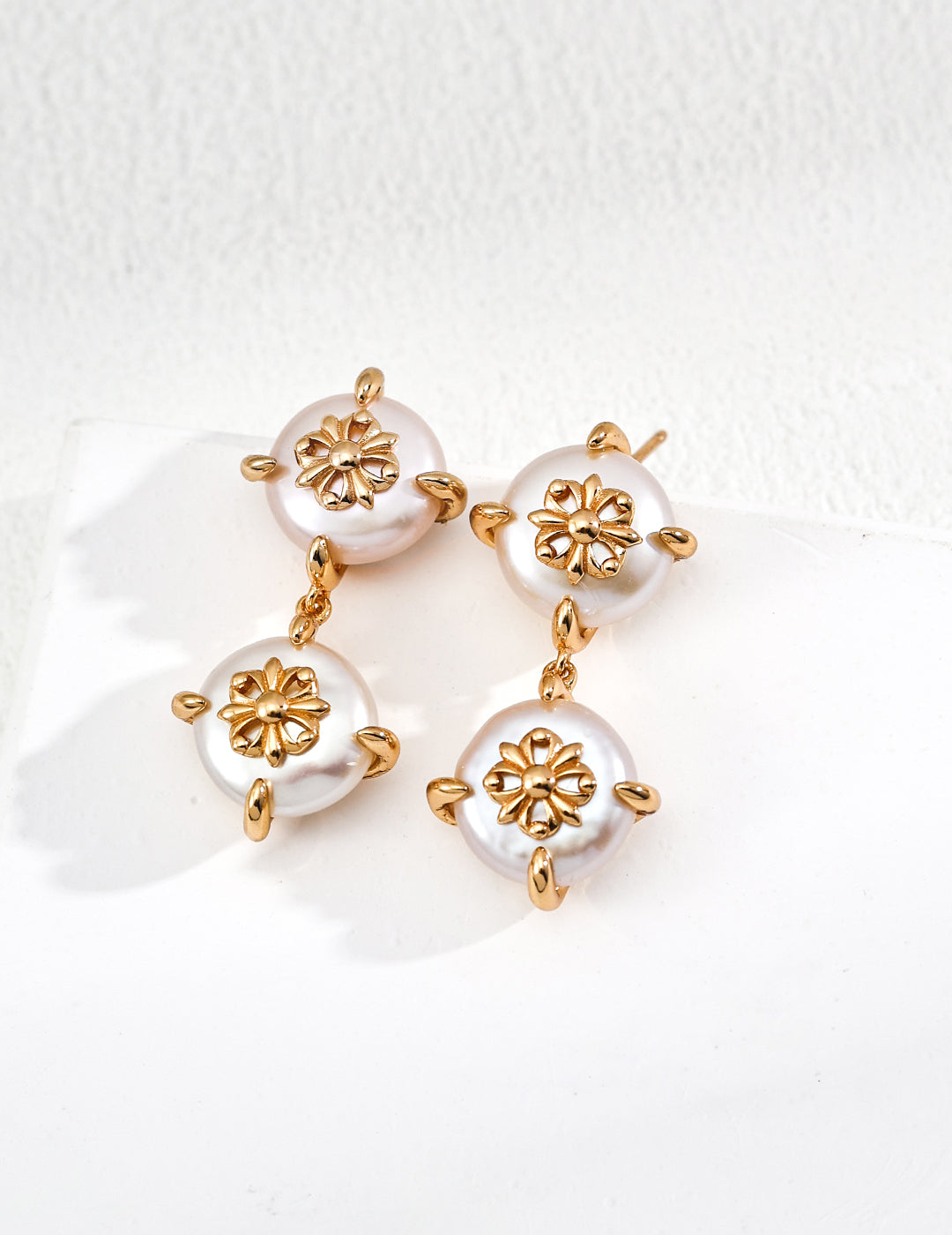 Baroque Gothic Iris Pearl Drop Earrings Bliss Bliss Giftique